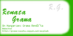 renata grama business card